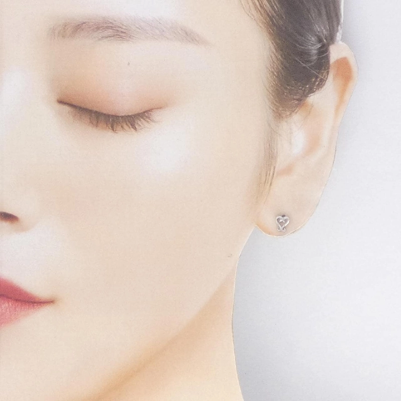 K18WG Bông tai hình trái tim - Hàng hiệu Chính hãng 867923