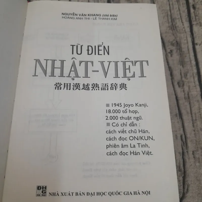 Từ điển Nhật Việt. Có chỉ dẫn cách viết chữ Hán, đọc ON/KUN phiên âm La Tinh 590598