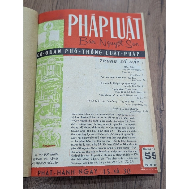 Tạp chí pháp luật ( bán nguyệt san ) - nhiều tác giả 1006760