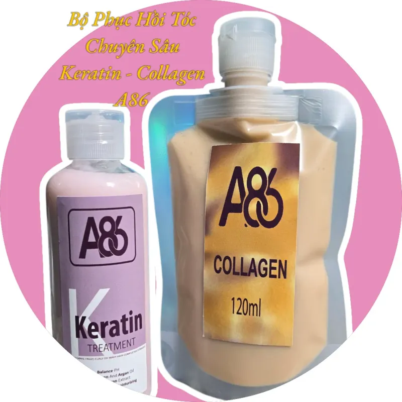 BỘ SẢN PHẨM PHỤC HỒI TÓC CHUYÊN SÂU A86 (Dùng tại nhà) 762146
