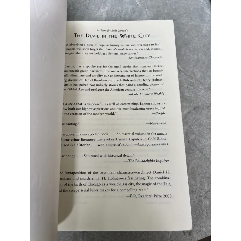 THE DEVIL IN THE WHITE CITY - ERIK LARSON 974953