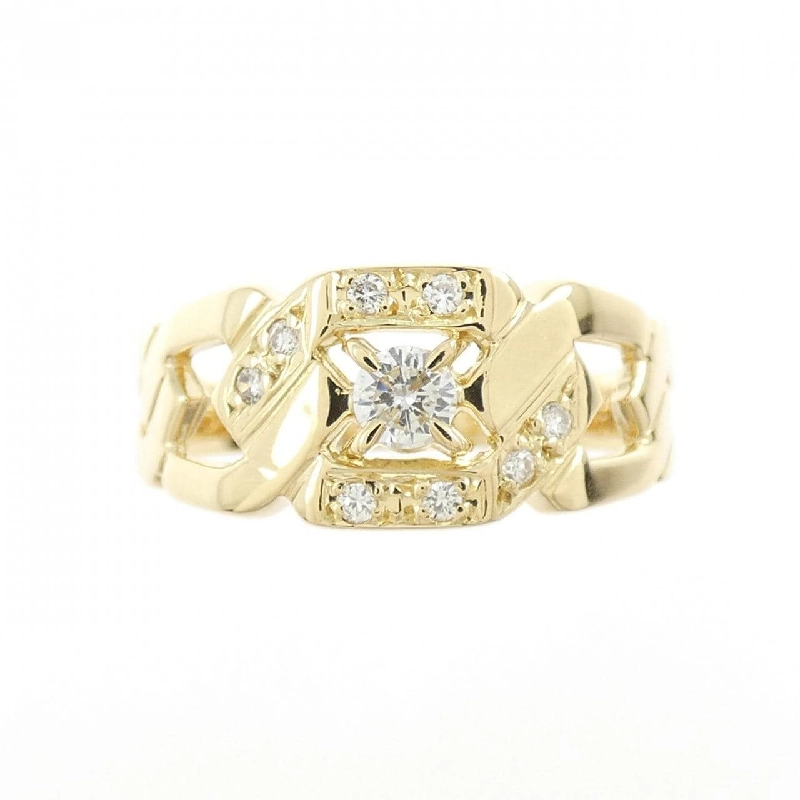 Nhẫn kim cương K18YG 0.10CT 671290