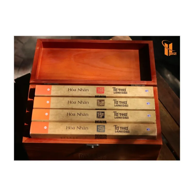 Bộ hộp gỗ Tứ Thư Lãnh Đạo - Hoà Nhân 990185