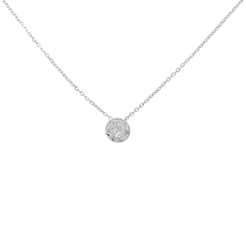 K18WG Ngôi sao Kim cương Dây chuyền 0.133CT - Hàng hiệu Chính hãng 858235