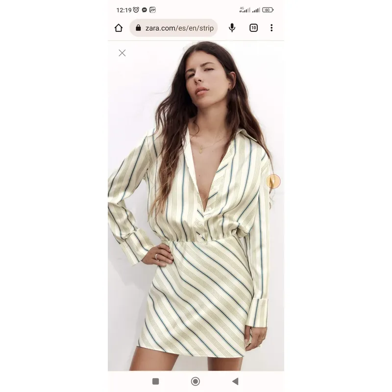 Đầm zara satin 708603