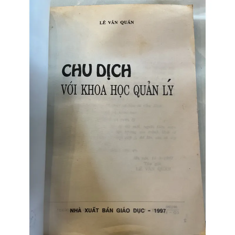 CHU DỊCH VỚI KHOA HỌC QUẢN LÝ - LÊ VĂN QUÁN 777362