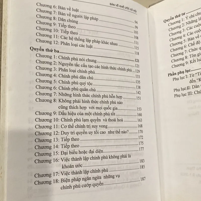 BÀN VỀ KHẾ ƯỚC XÃ HỘI (DU CONTRAT SOCIAL), JEAN JACQUES ROUSSEAU, bản bìa cứng, xb 2006 558828