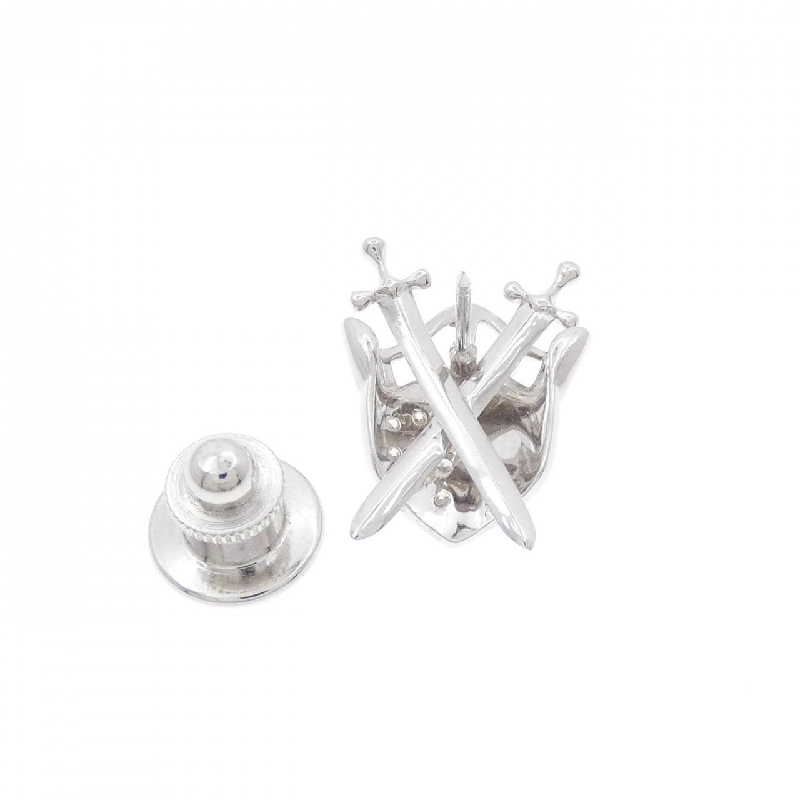 K18WG Pave Diamond Brooch 0.15CT - Hàng hiệu Authentic 872618