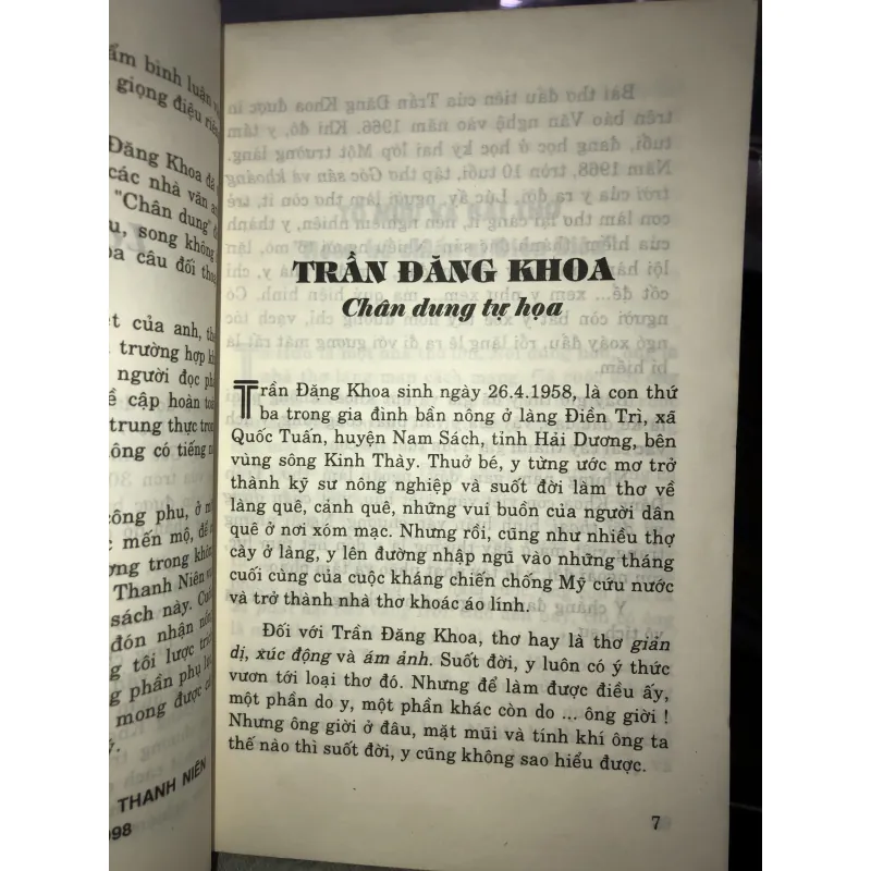 Chân dung và đối thủ - Trần Đăng Khoa 1000386