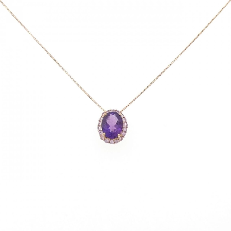 K18PG Mặt dây chuyền Amethyst 1.59CT - Hàng hiệu Chính hãng 859631
