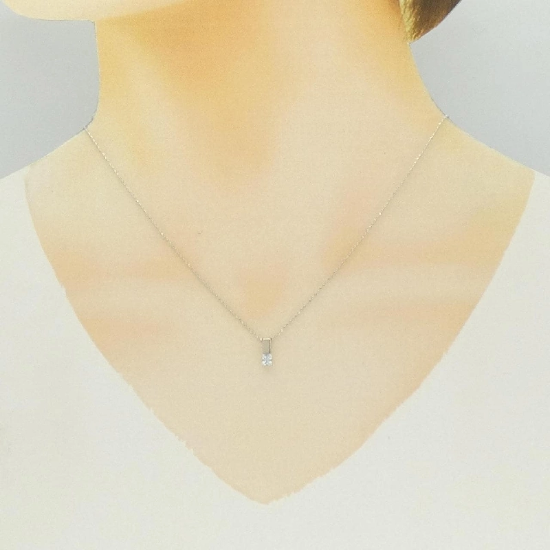 K10WG Mặt dây chuyền Blue Topaz 0.15CT - Hàng hiệu Chính hãng 861129