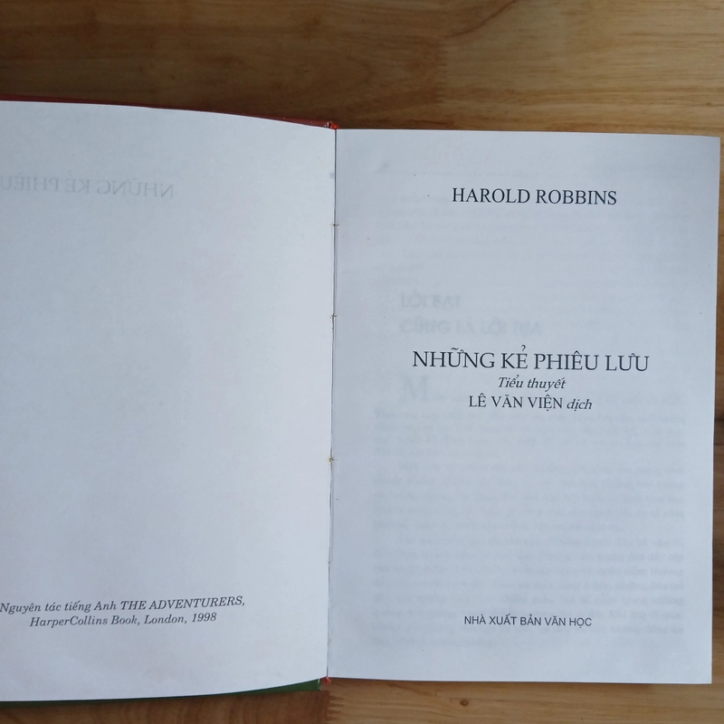 Tiểu Thuyết Những Kẻ Phiêu Lưu - Harold Robbins 517539