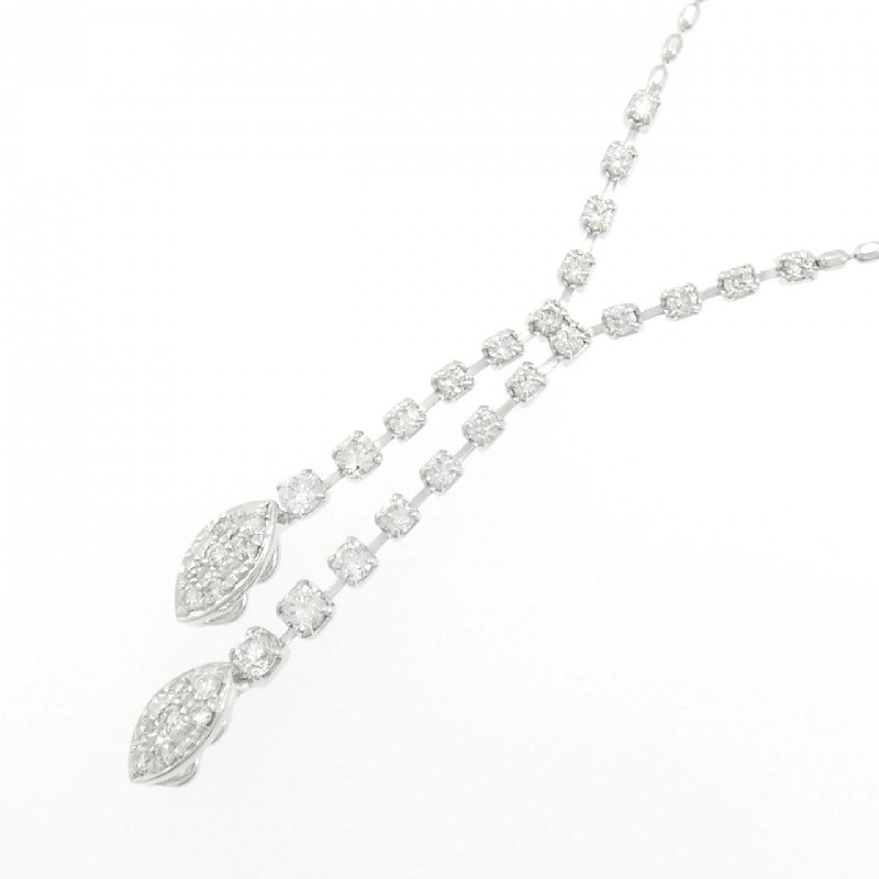 K18WG Dây chuyền kim cương 0.75CT - Hàng hiệu Chính hãng 859779