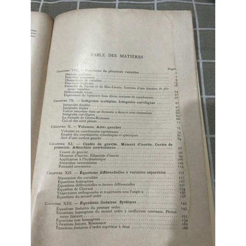 SÁCH TOÁN TIẾNG PHÁP EXERCICES D'ANALYSE 1-2, SÁCH KHỔ LỚN 556899