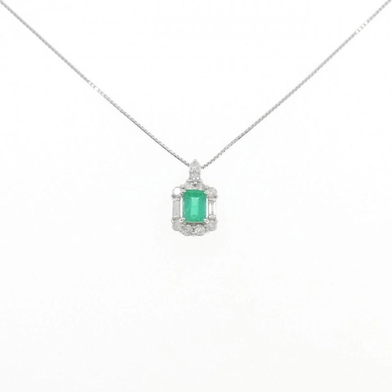 K10WG/K18WG Mặt dây chuyền ngọc lục bảo 0.56CT - Hàng hiệu Chính hãng 857887