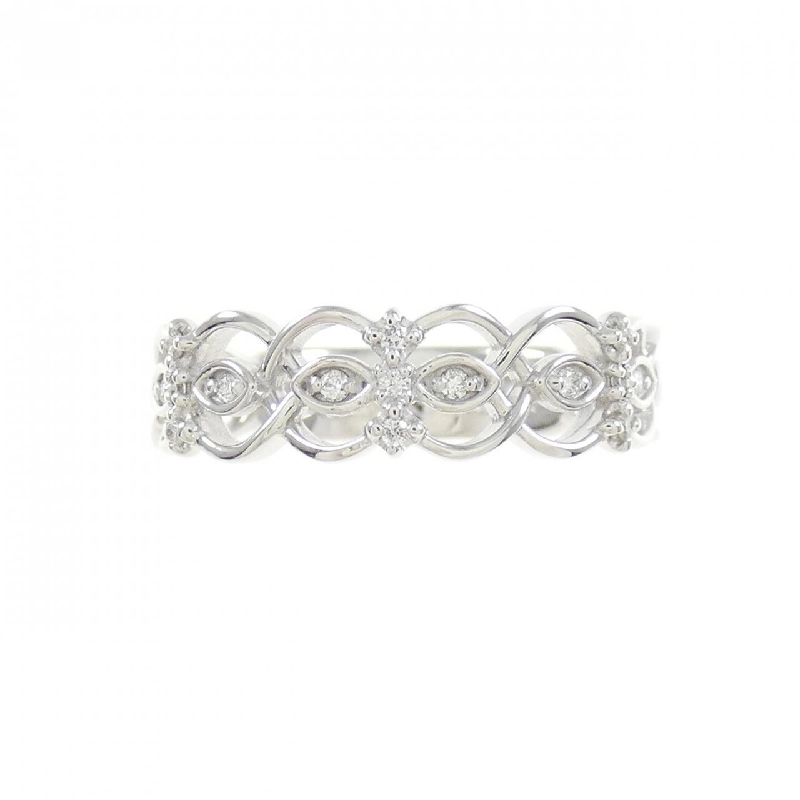 Nhẫn kim cương K18WG 0.10CT 671654