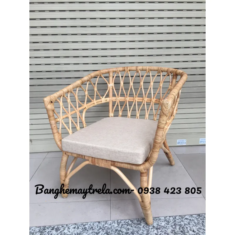 Ghế sofa đơn mây vuông phòng ngủ 799312