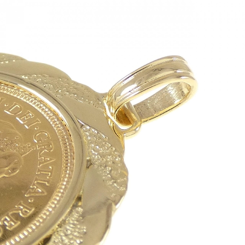 Mặt dây chuyền đồng xu 750YG (khung) - Hàng hiệu Authentic 867673