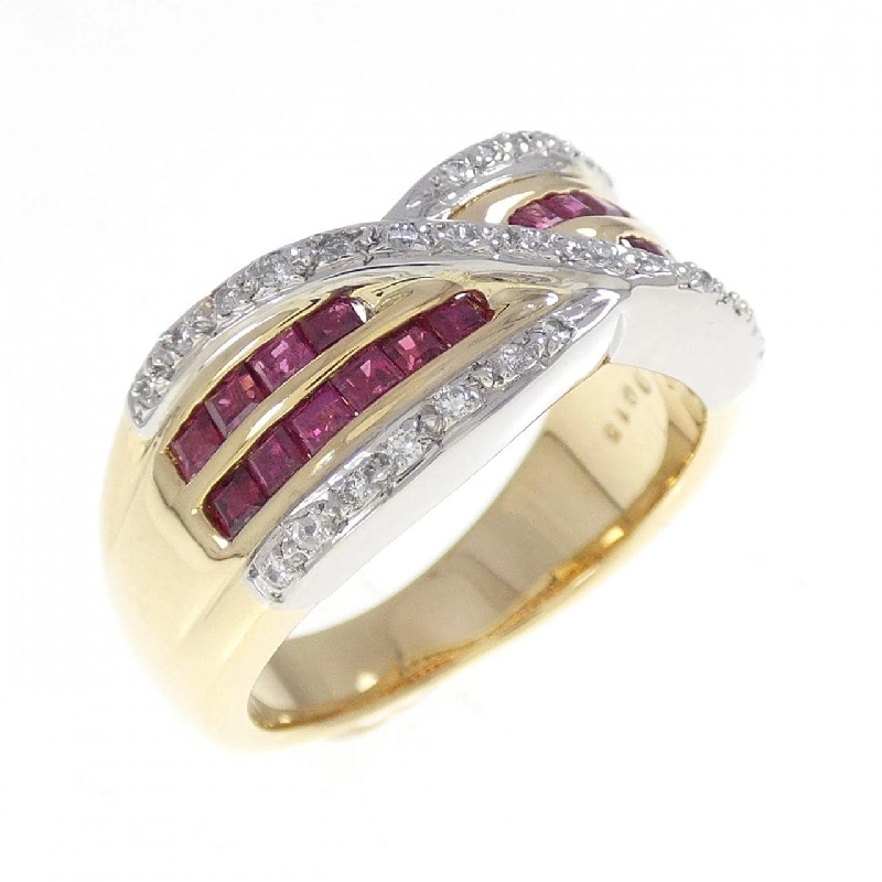 Nhẫn Ruby K18YG/PT900 1.24CT - Hàng hiệu Chính hãng 848138