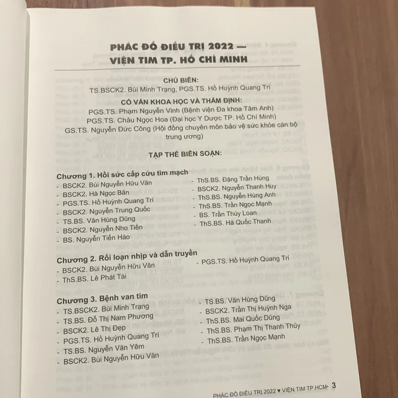 Phác đồ điều trị tim mạch, Viện tim thành phố Hồ Chí Minh  694610