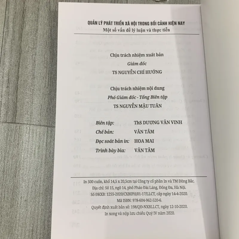 Quản lý phát triển xã hội trong bối cảnh hiện nay.  1041277