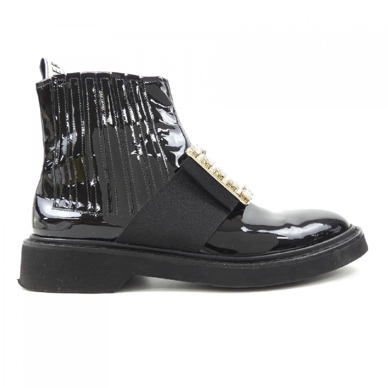 Giày bốt ROGER VIVIER Viv Rangers Strap Buckle - Hàng hiệu Chính hãng 830377