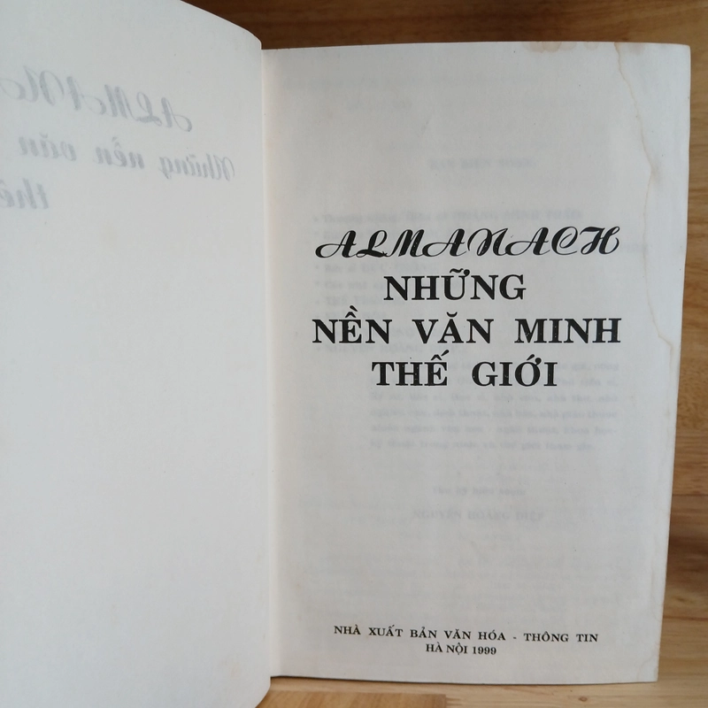 ALMANACH - NHỮNG NỀN VĂN MINH THẾ GIỚI 311020