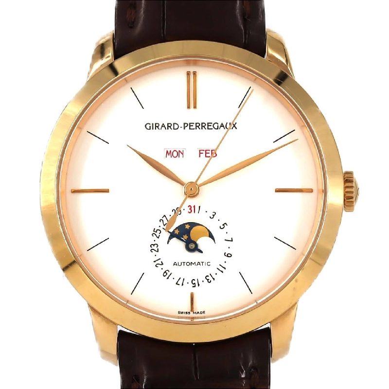 Girard-Perregaux 1966 Lịch trọn vẹn PG 49535-52-151-BK6A PG･RG Tự động - Hàng hiệu Chính hãng 881353