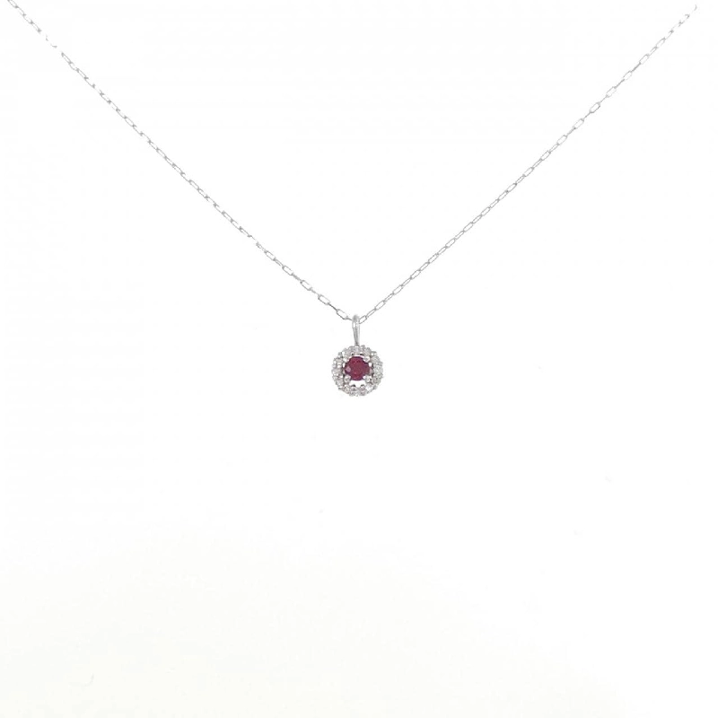 Dây chuyền ruby PT900 0.04CT - Hàng hiệu Authentic 863674