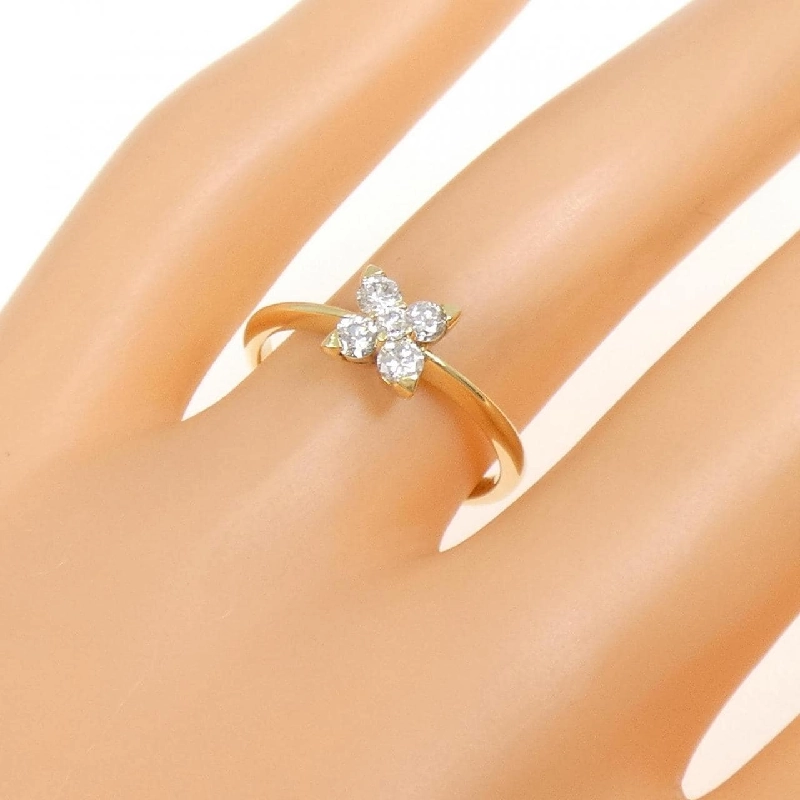 Nhẫn kim cương K18YG hoa 0.30CT 669069