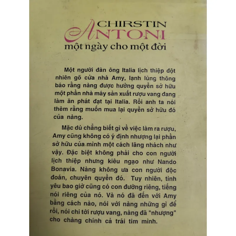 MỘT NGÀY CHO MỘT ĐỜI - CHIRSTIN ANTONI 574367
