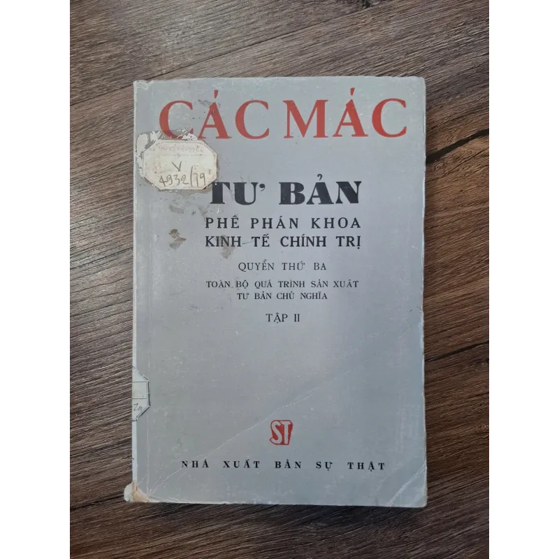 Tư Bản (Quyển thứ ba - Tập II) - Các Mác - Triết học/Kinh tế 702213
