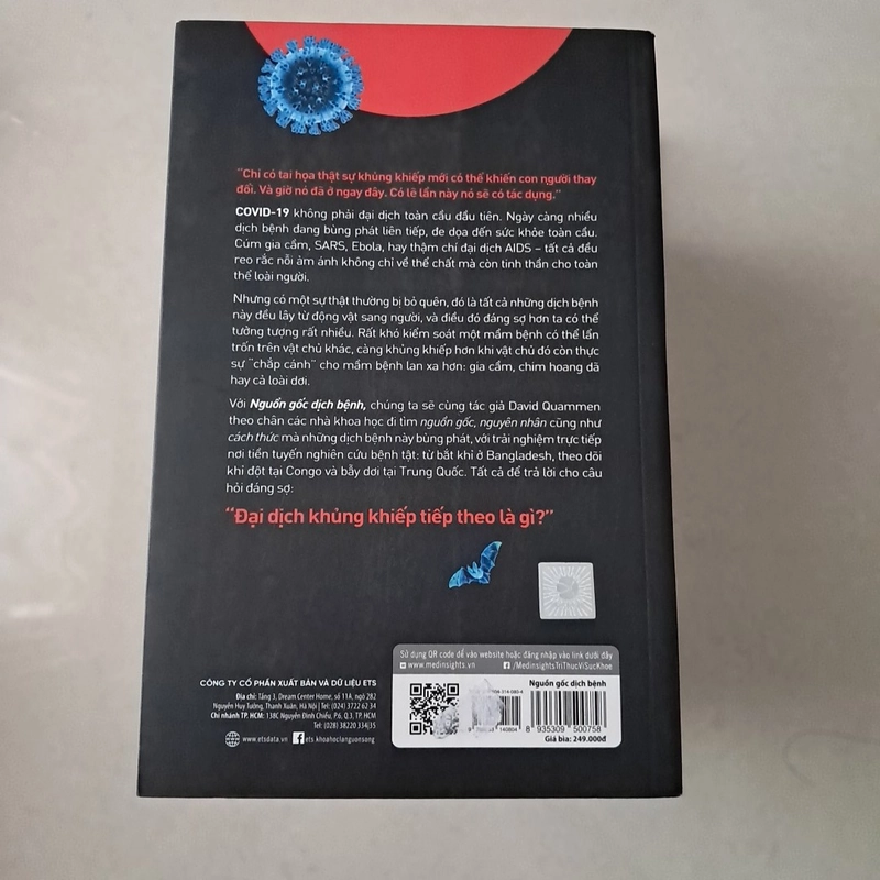 Sách Y học - Nguồn gốc dịch bệnh - DAVID QUAMMEN 477666