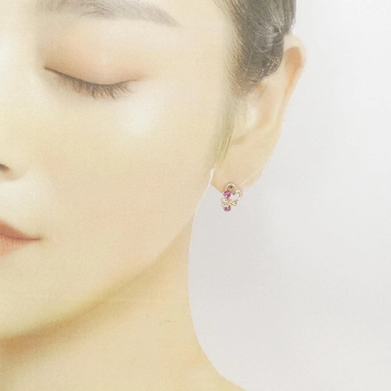 Bông tai hình trái tim tourmaline Samantha Tiara - Hàng hiệu Authentic 843961