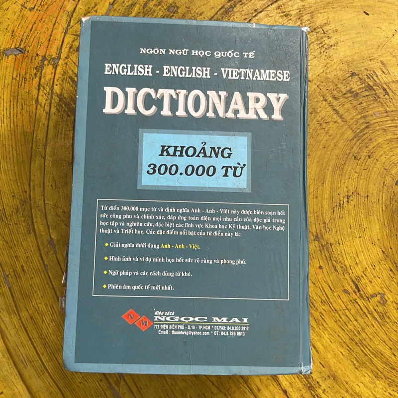 TỪ ĐIỂN ANH - ANH - VIỆT ENGLISH- ENGLISH- VIETNAMESE DICTIONARY  701248