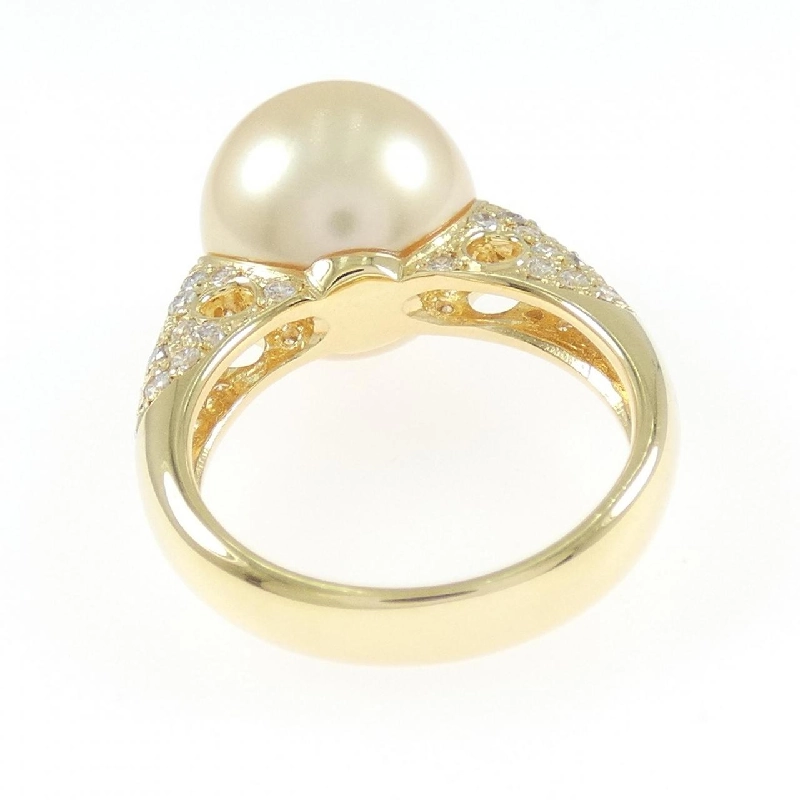 Nhẫn ngọc trai trắng K18YG 12.4mm - Hàng hiệu Chính hãng 850925