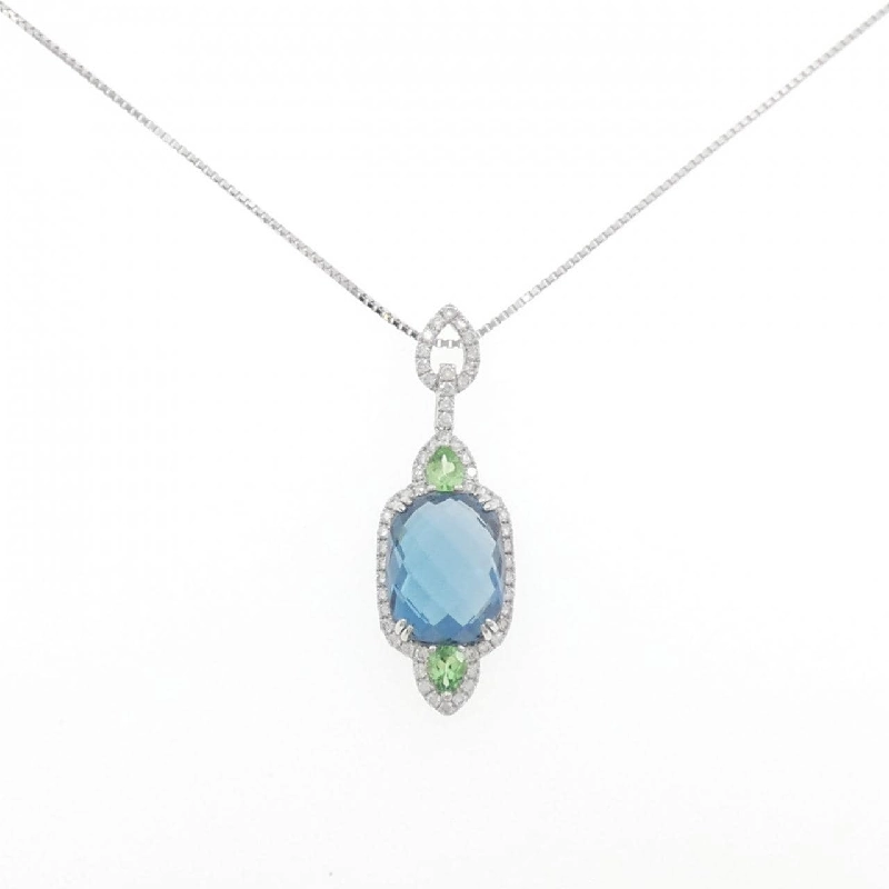 750WG/K18WG Đá màu Dây chuyền - Hàng hiệu Authentic 858116