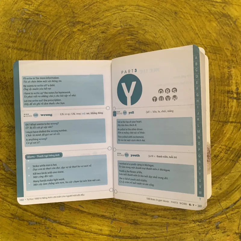 TỰ HỌC 1000 TỪ TIẾNG ANH CĂN BẢN CHO NGƯỜI MỚI BẮT ĐẦU- WOO BO HYUN 1022803