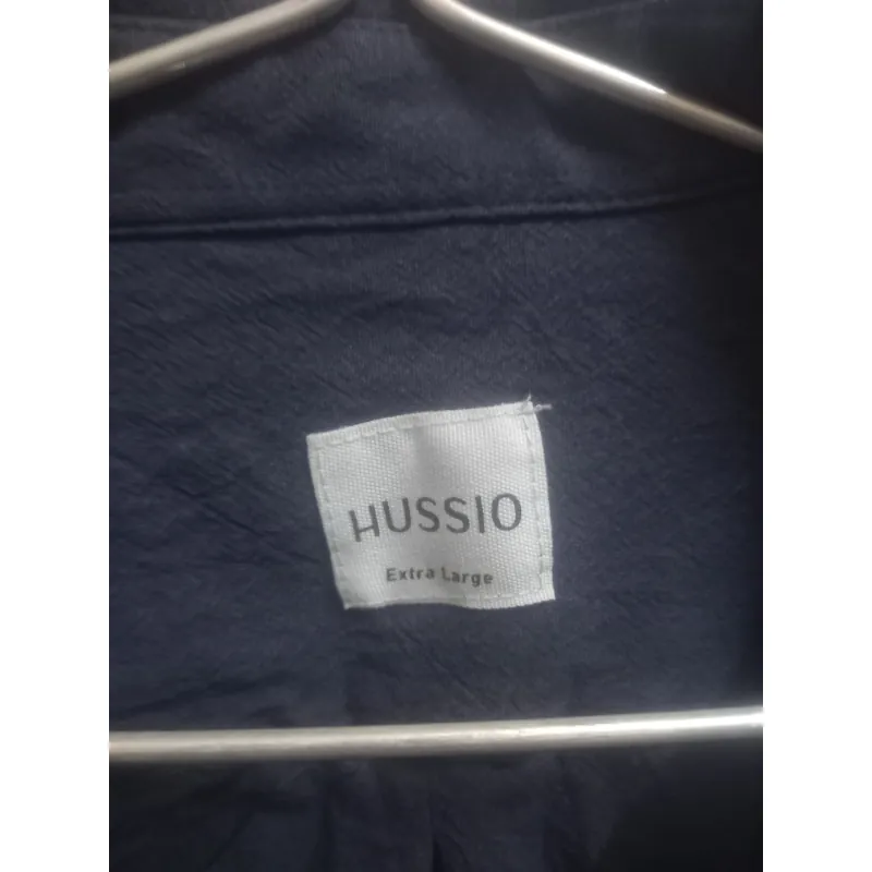 Áo sơ mi hussio dài tay xanh navy size XL 747939