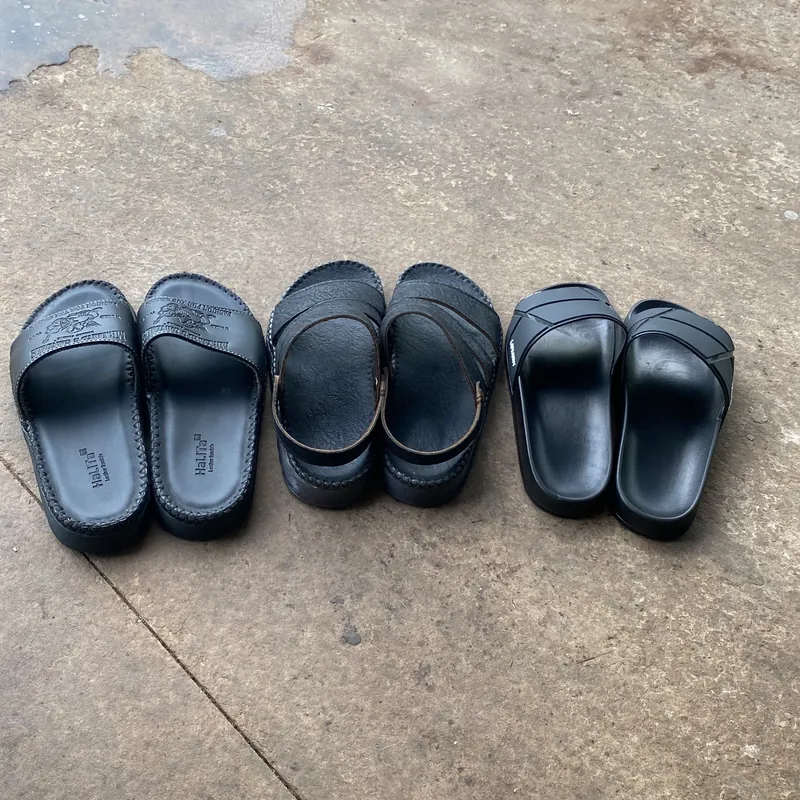 Combo 3 đôi dép da + cao su thanh lý 605066