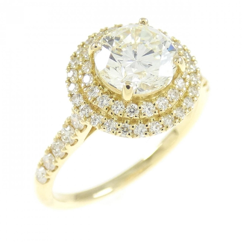 Nhẫn kim cương K18YG 1.047CT L VS1 Tốt - Hàng hiệu Chính hãng 879434