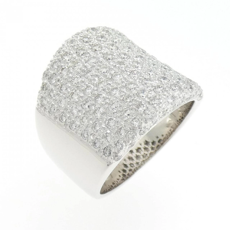 Nhẫn kim cương Pavé 750WG 1.85CT - Hàng hiệu Authentic 848600