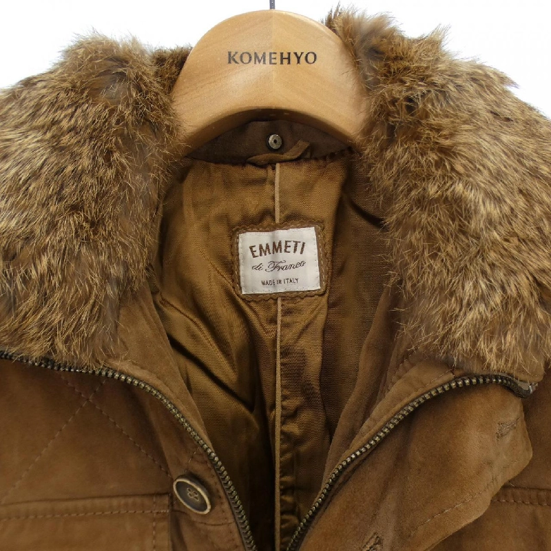 Áo khoác da EMMETI - Hàng hiệu Authentic 894087