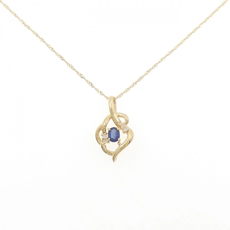 K18YG Sapphire Necklace - Hàng hiệu Authentic 861024