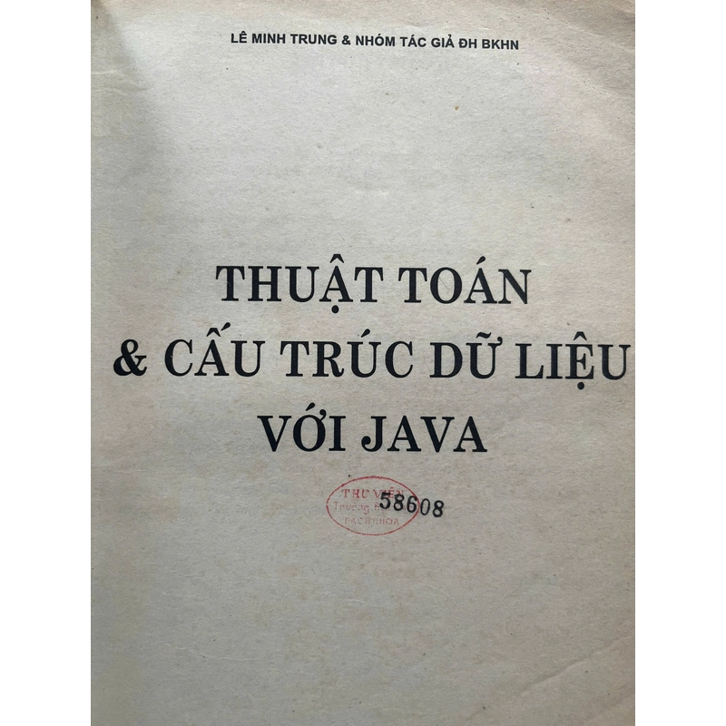 THUẬT TOÁN VÀ CẤU TRÚC DỮ LIỆU CHO JAVA 528698