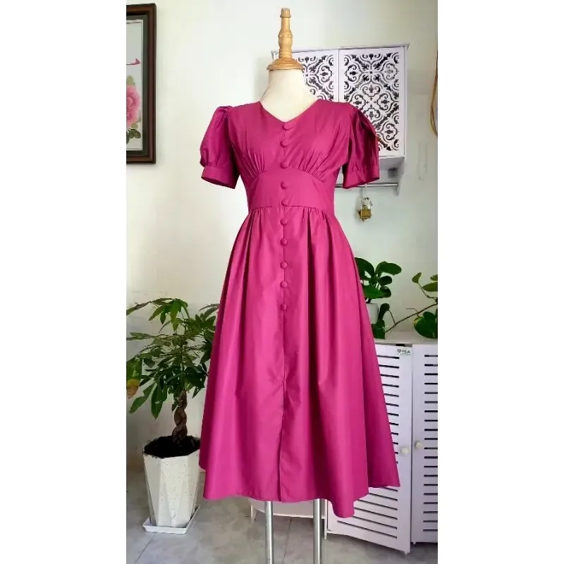 Đầm đi tiệc hồng, new 99% 974694