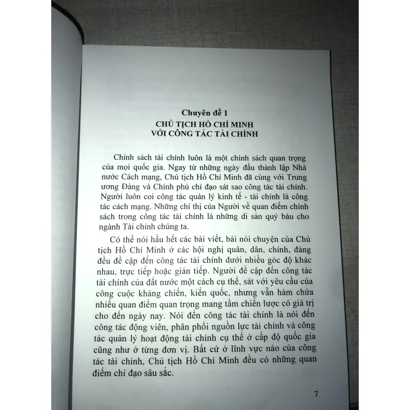 Quan điểm của chủ tịch Hồ Chí Minh về công tác tài chính  778319
