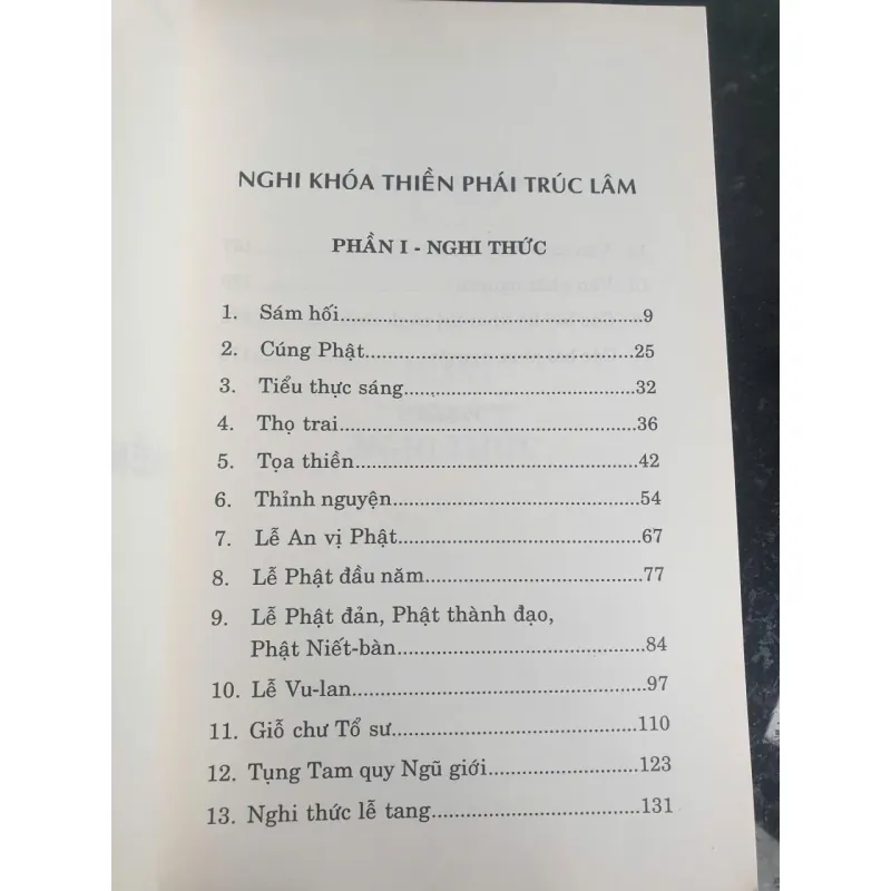 Nghi Khóa Thiền Phái Trúc Lâm - Thiền Tông Việt Nam mới 90% 695759