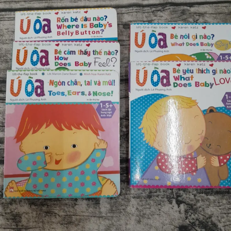 Sách ảnh màu song ngữ bé 1-5 Tuổi Bộ sách Ú ÒA. Tg Karen Katz. ND Lê Phương Anh. In lần 3 775899