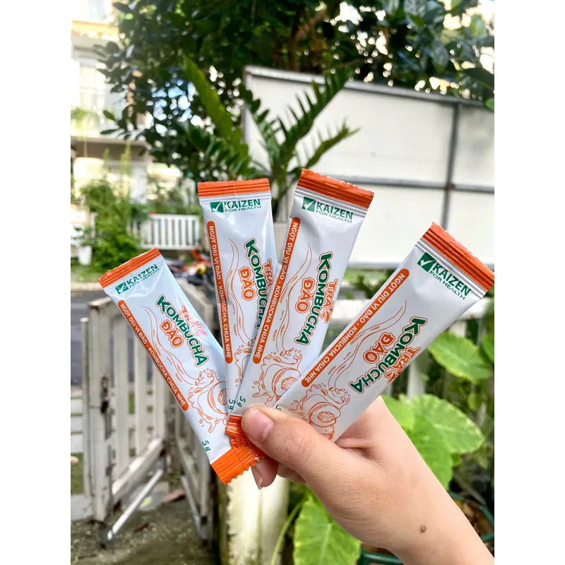 Trà Kombucha đào, Vkaizen ( hộp 10 gọi x5g)  720616